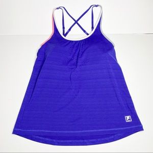 FILA Sport M Workout Tank With Built In Bra